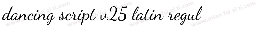 dancing script v25 latin regulartt字体转换
